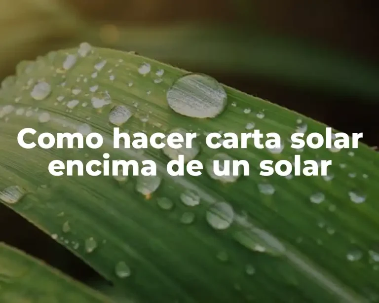Como hacer carta solar encima de un solar