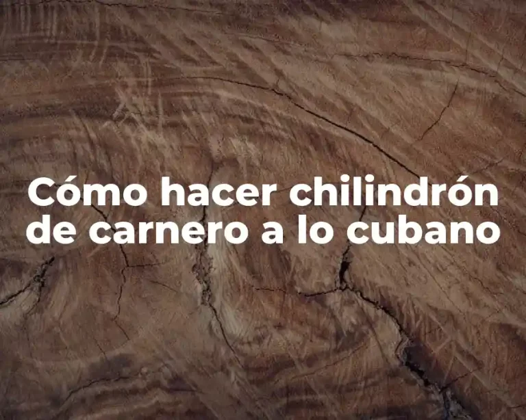 Cómo hacer chilindrón de carnero a lo cubano