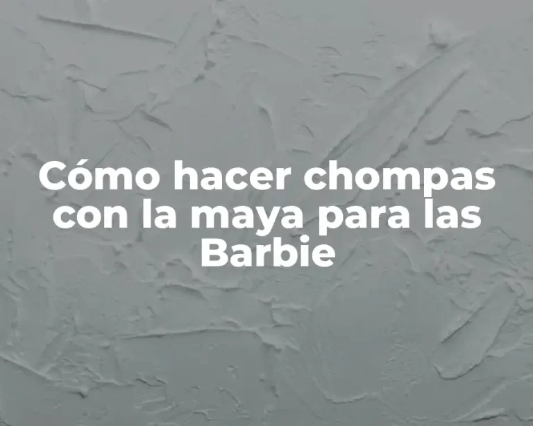 Cómo hacer chompas con la maya para las Barbie