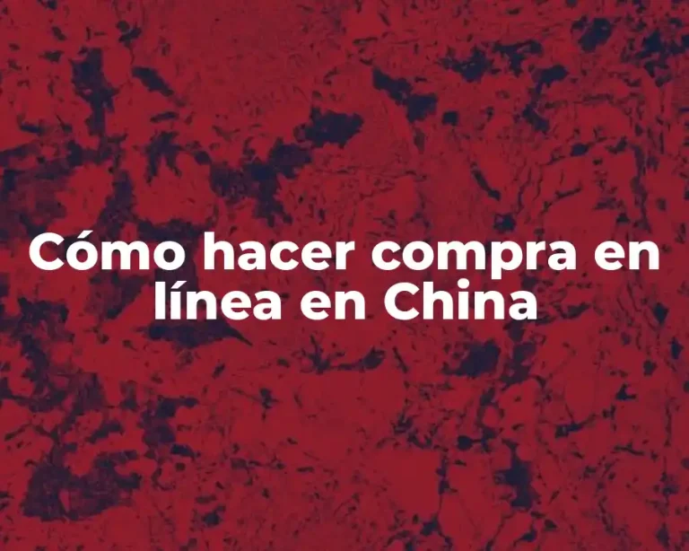 Cómo hacer compra en línea en China