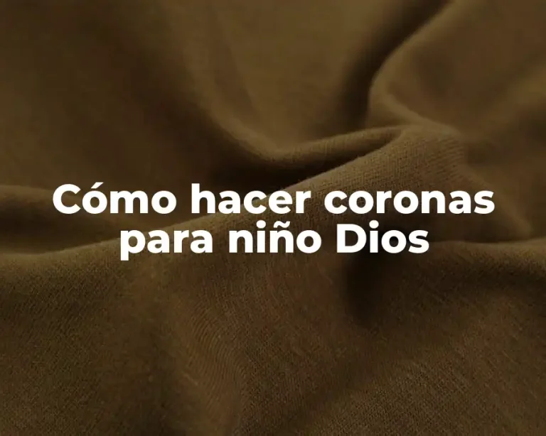 Cómo hacer coronas para niño Dios