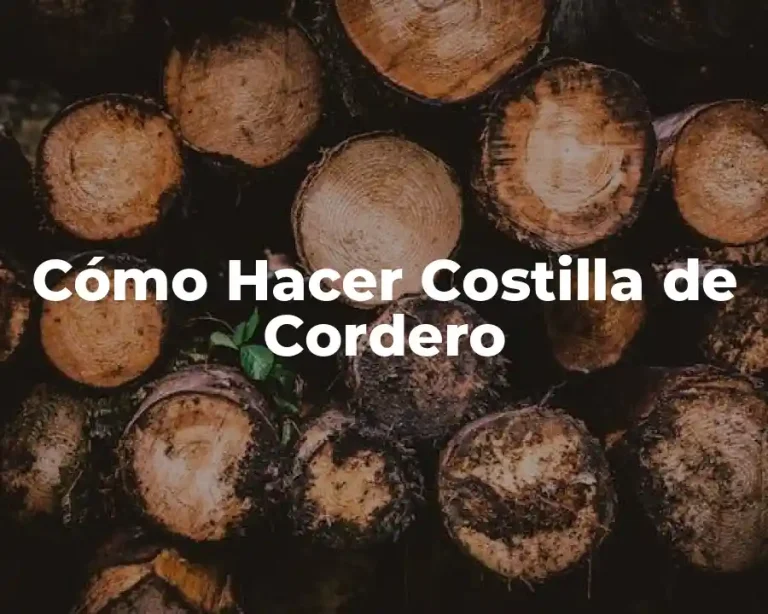 Cómo Hacer Costilla de Cordero