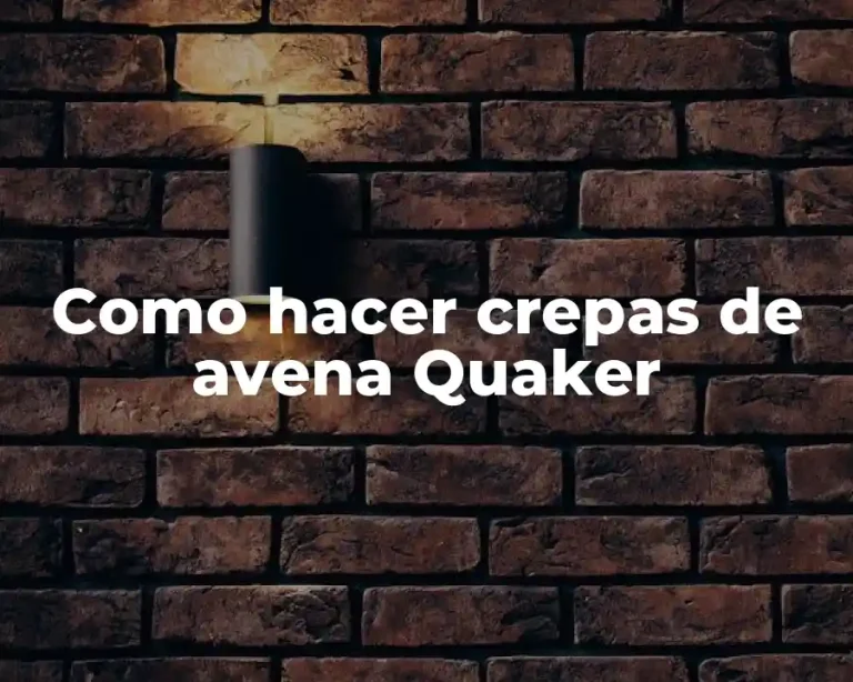 Como hacer crepas de avena Quaker