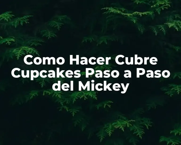 Como Hacer Cubre Cupcakes Paso a Paso del Mickey