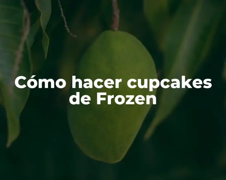 Cómo hacer cupcakes de Frozen