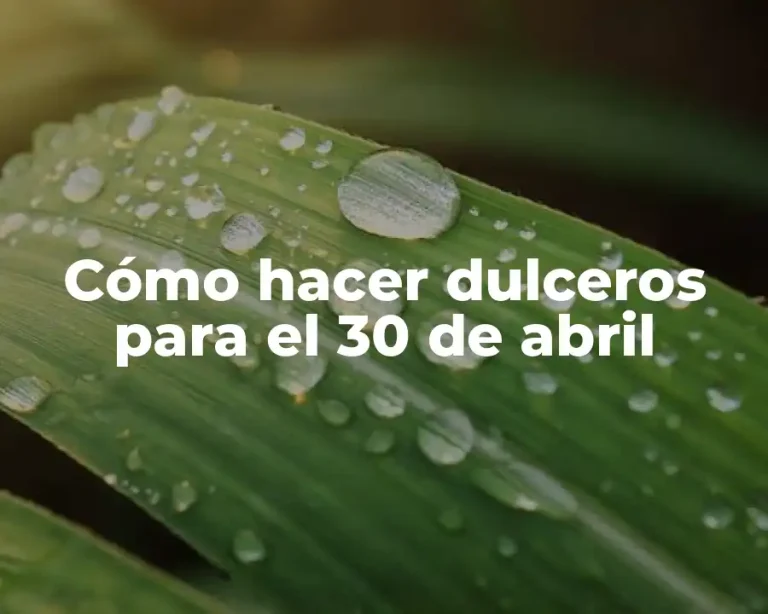 Cómo hacer dulceros para el 30 de abril