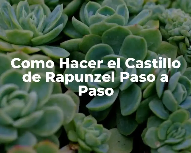 Como Hacer el Castillo de Rapunzel Paso a Paso