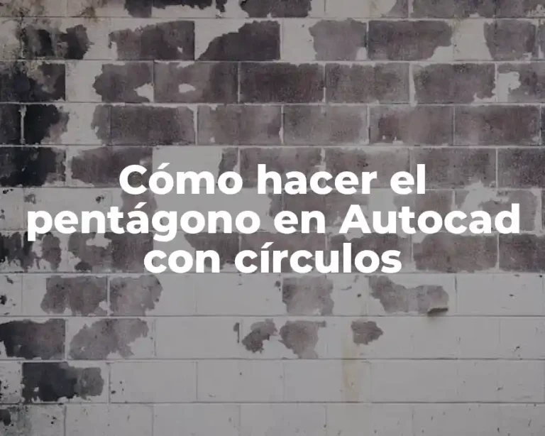 Cómo hacer el pentágono en Autocad con círculos