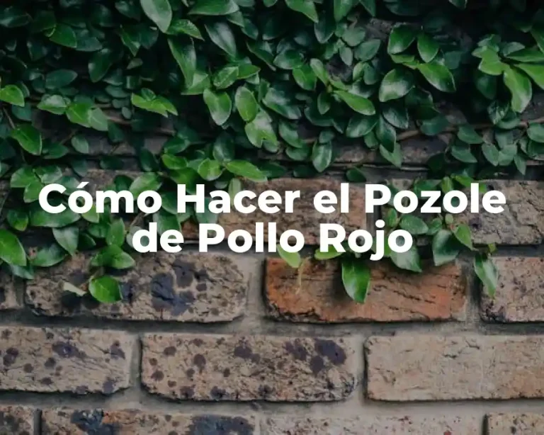Cómo Hacer el Pozole de Pollo Rojo