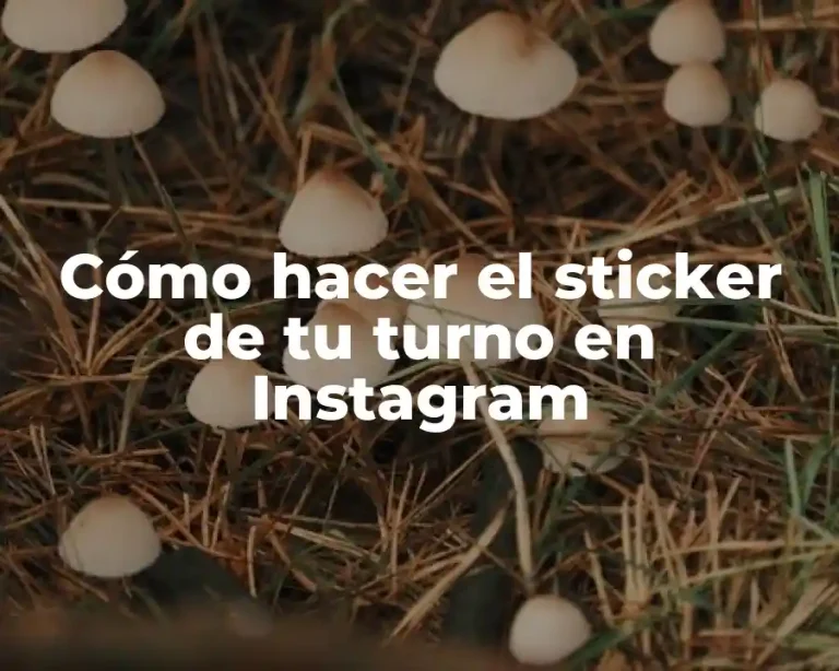 Cómo hacer el sticker de tu turno en Instagram
