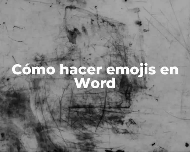 Cómo hacer emojis en Word