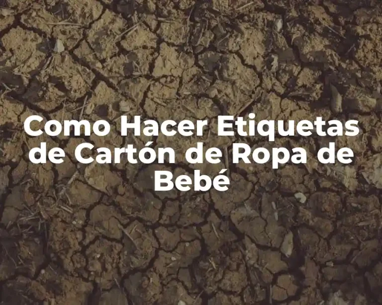 Como Hacer Etiquetas de Cartón de Ropa de Bebé