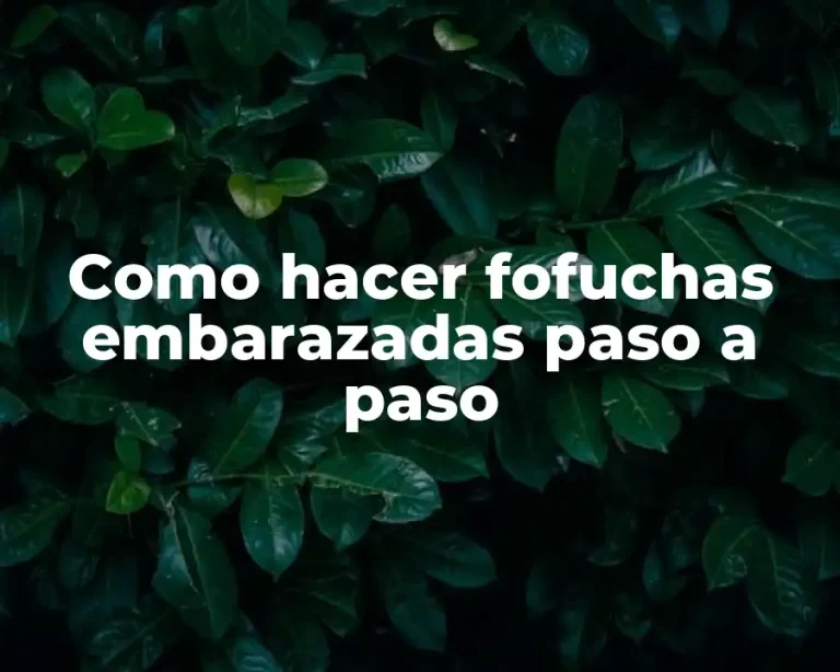 Como hacer fofuchas embarazadas paso a paso