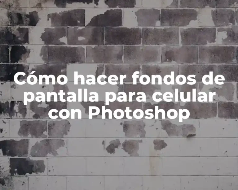 Cómo hacer fondos de pantalla para celular con Photoshop