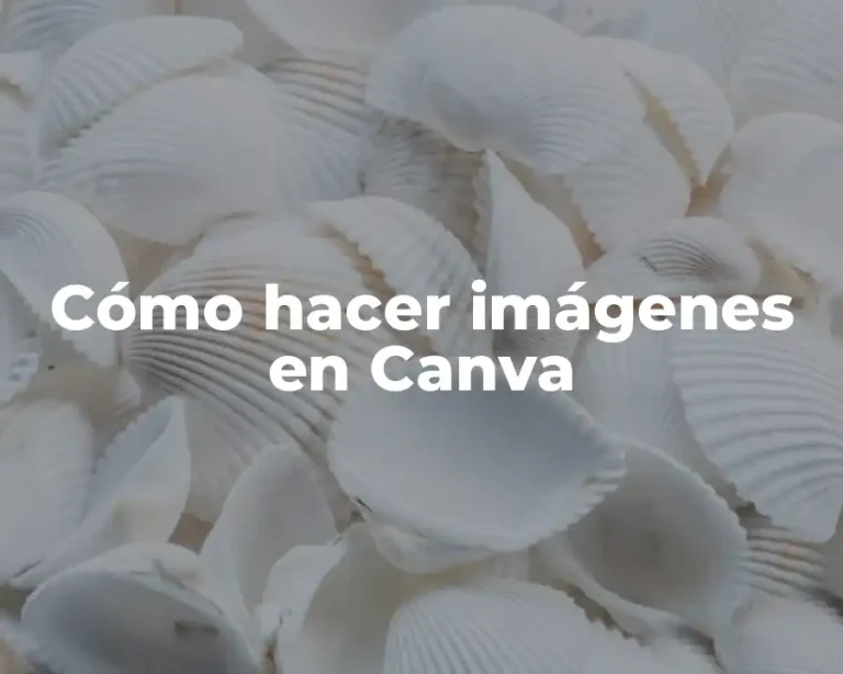 Cómo hacer imágenes en Canva