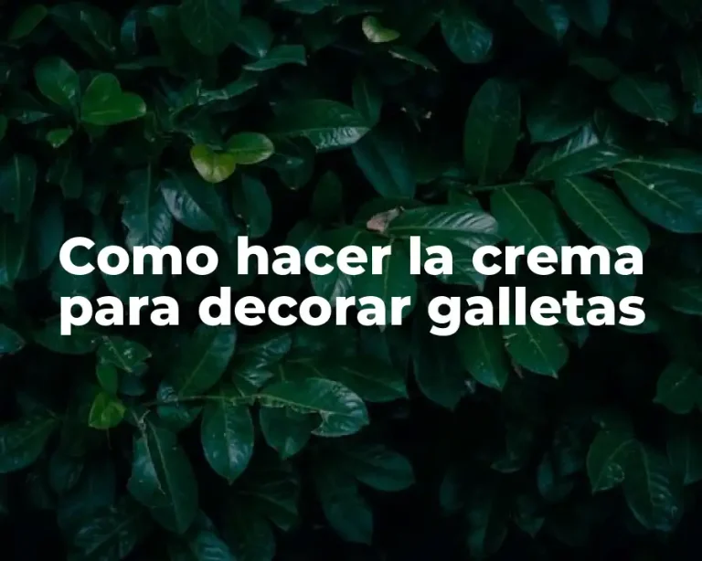 Como hacer la crema para decorar galletas