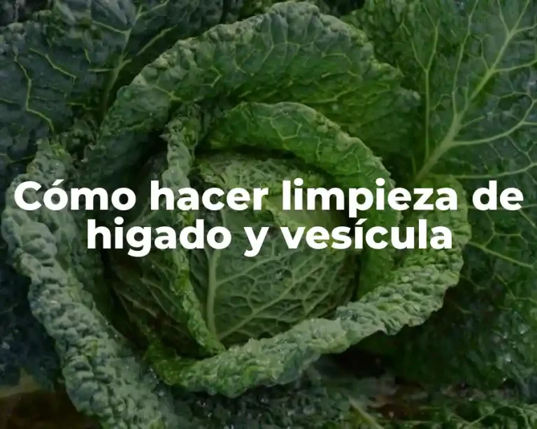 Cómo hacer limpieza de higado y vesícula