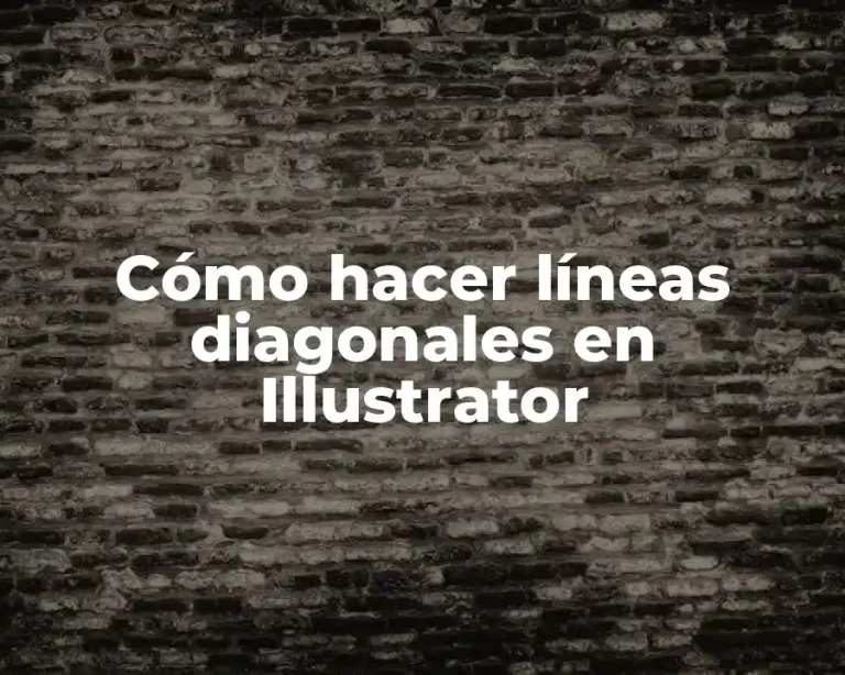 Cómo hacer líneas diagonales en Illustrator
