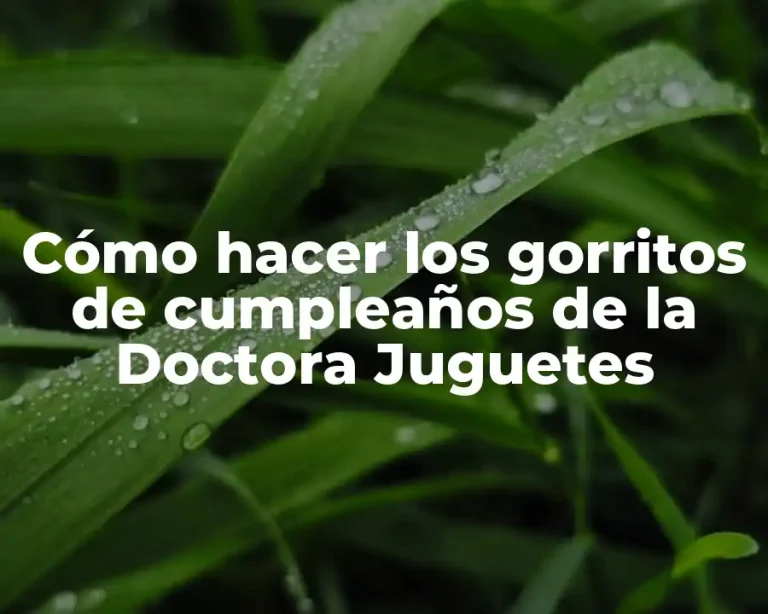 Cómo hacer los gorritos de cumpleaños de la Doctora Juguetes