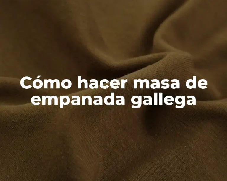 Cómo hacer masa de empanada gallega