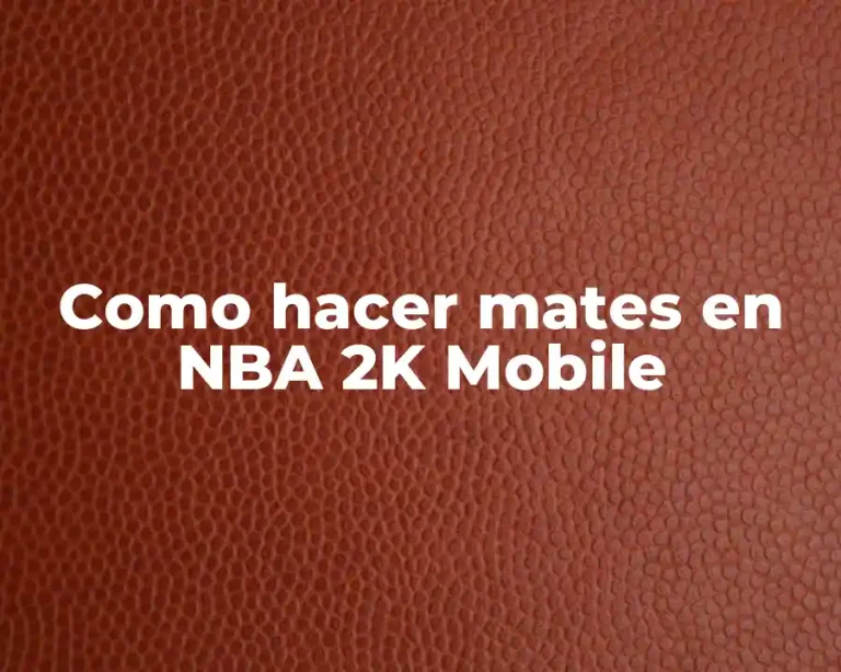 Como hacer mates en NBA 2K Mobile