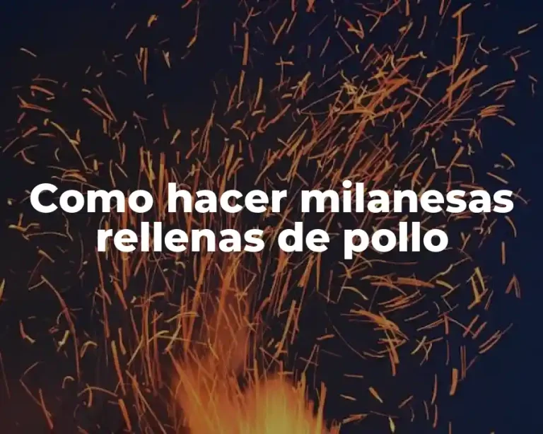 Como hacer milanesas rellenas de pollo