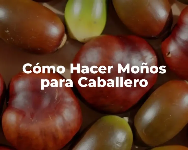 Cómo Hacer Moños para Caballero