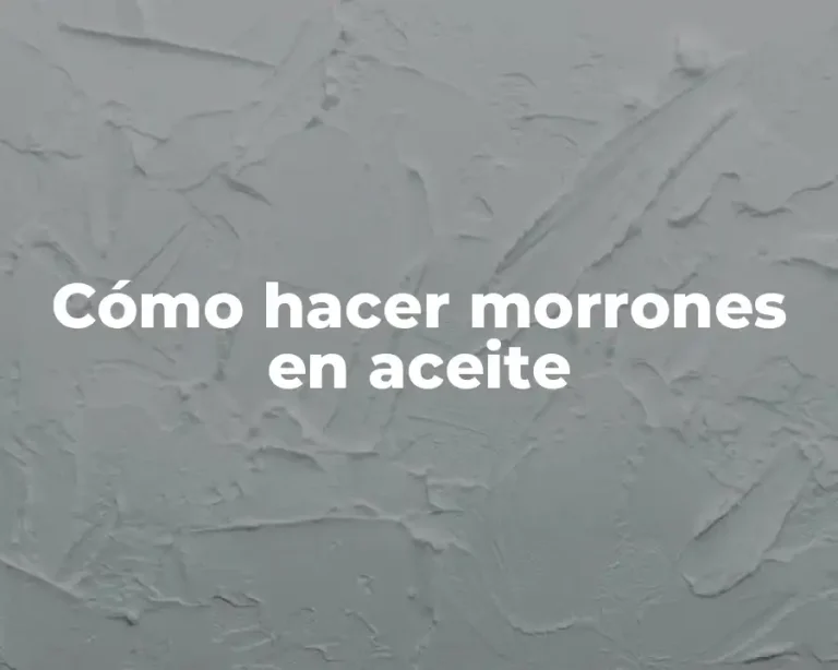 Cómo hacer morrones en aceite