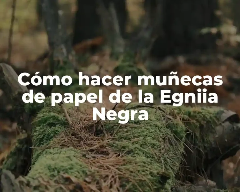 Cómo hacer muñecas de papel de la Egniia Negra