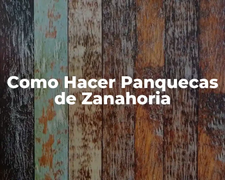 Como Hacer Panquecas de Zanahoria