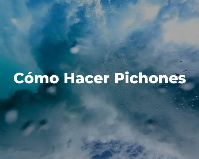 Cómo Hacer Pichones