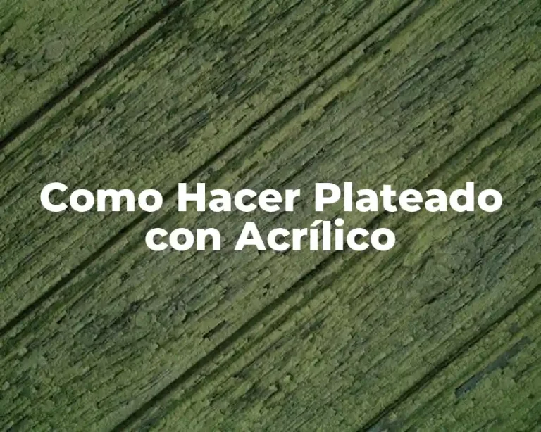 Como Hacer Plateado con Acrílico