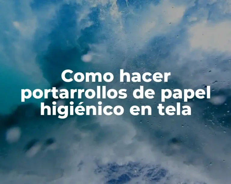 Como hacer portarrollos de papel higiénico en tela