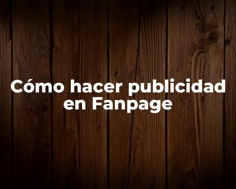 Cómo hacer publicidad en Fanpage