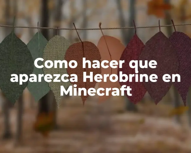 Como hacer que aparezca Herobrine en Minecraft