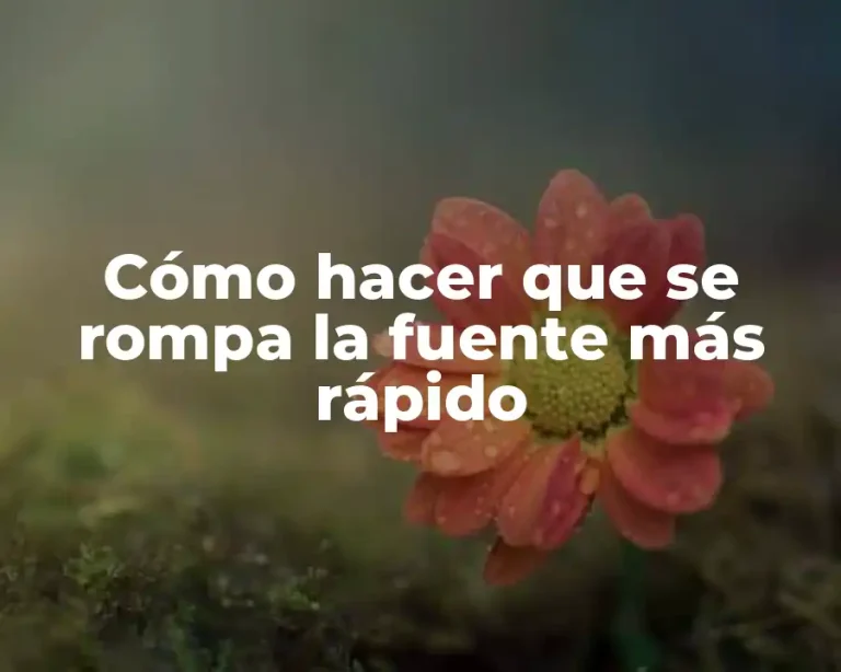 Cómo hacer que se rompa la fuente más rápido