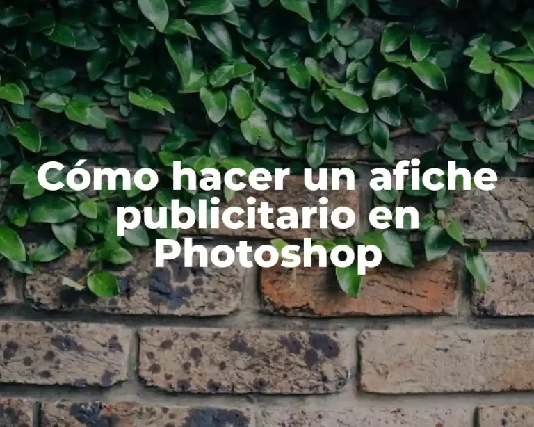 Cómo hacer un afiche publicitario en Photoshop