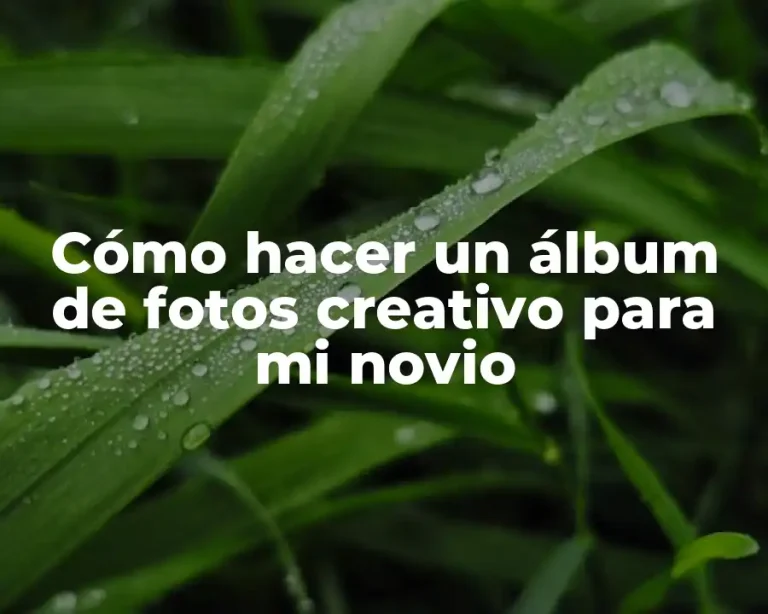 Cómo hacer un álbum de fotos creativo para mi novio