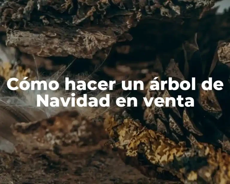Cómo hacer un árbol de Navidad en venta