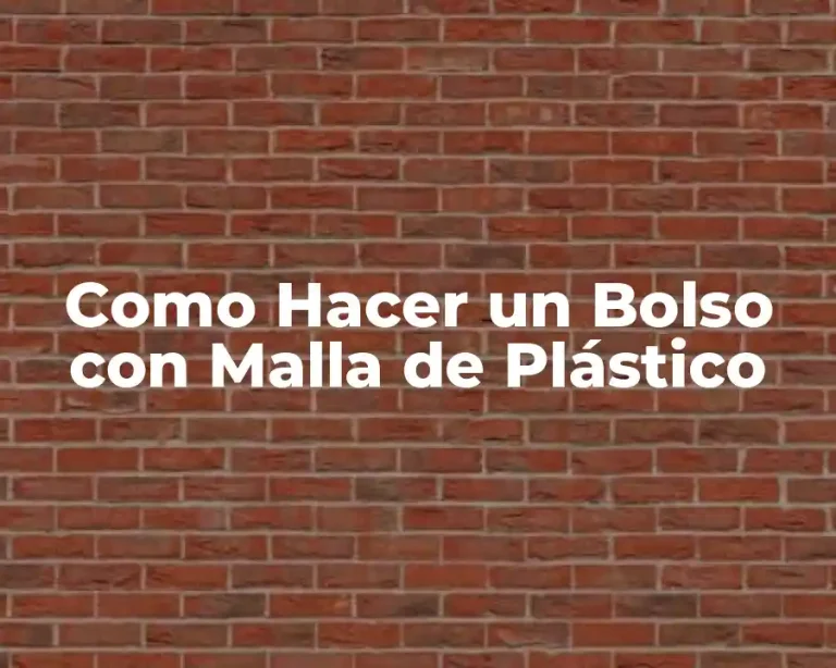 Como Hacer un Bolso con Malla de Plástico