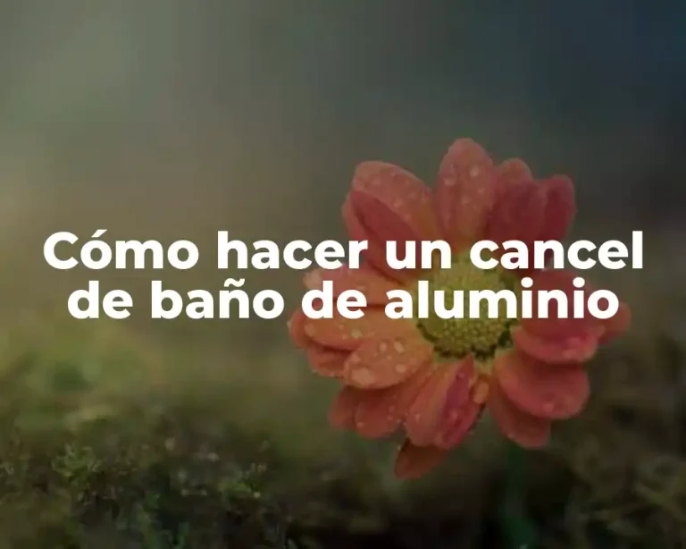 Cómo hacer un cancel de baño de aluminio
