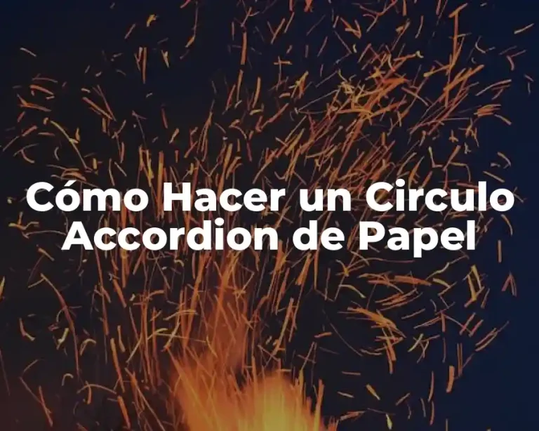 Cómo Hacer un Circulo Accordion de Papel