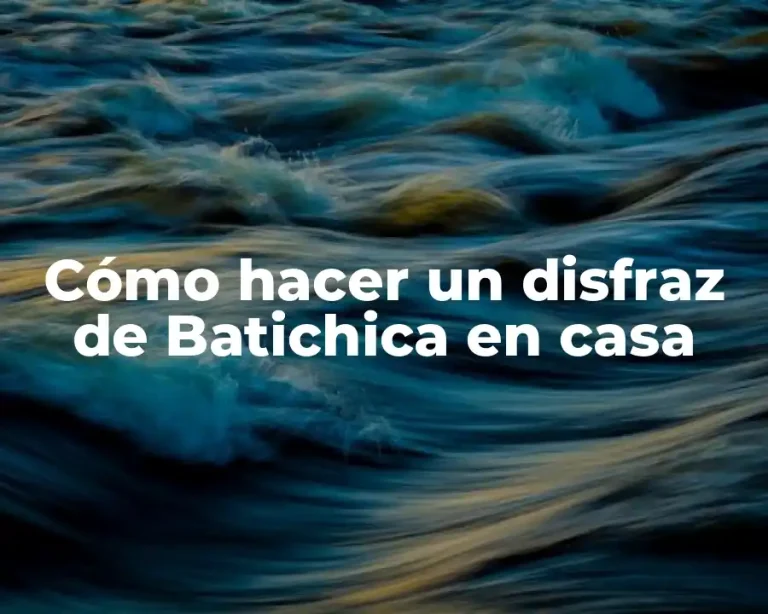 Cómo hacer un disfraz de Batichica en casa
