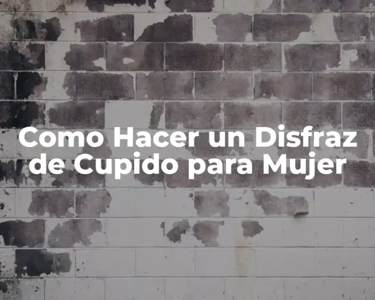 Como Hacer un Disfraz de Cupido para Mujer