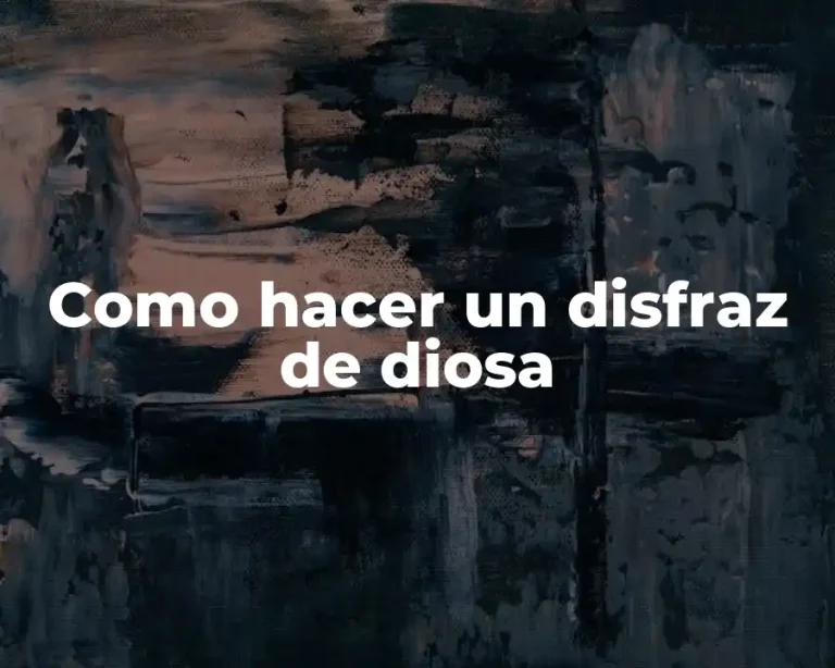 Como hacer un disfraz de diosa