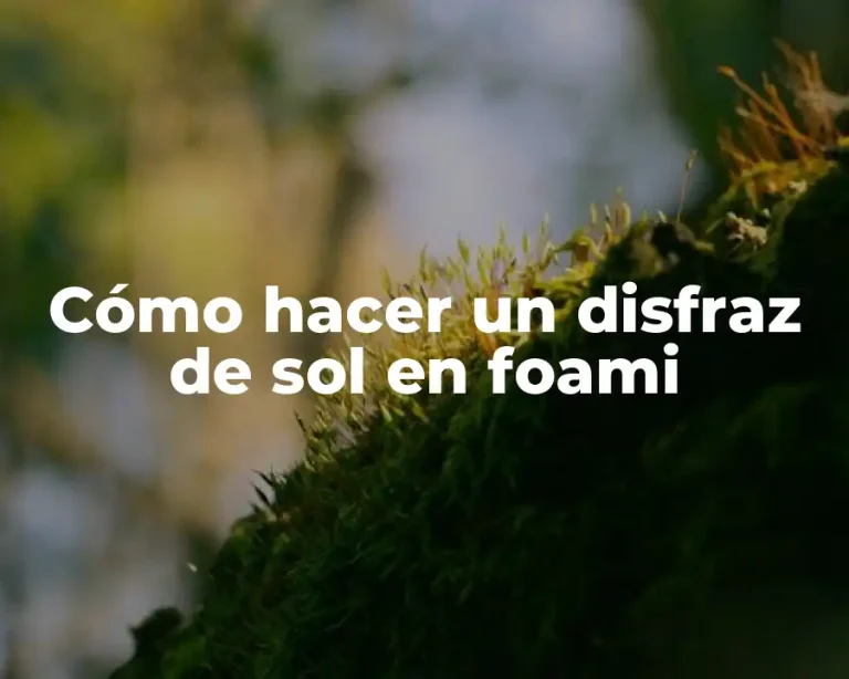 Cómo hacer un disfraz de sol en foami
