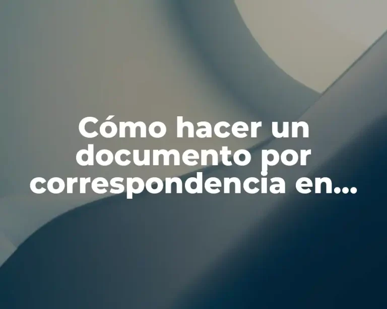 Cómo hacer un documento por correspondencia en Word
