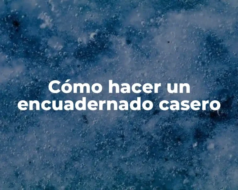 Cómo hacer un encuadernado casero