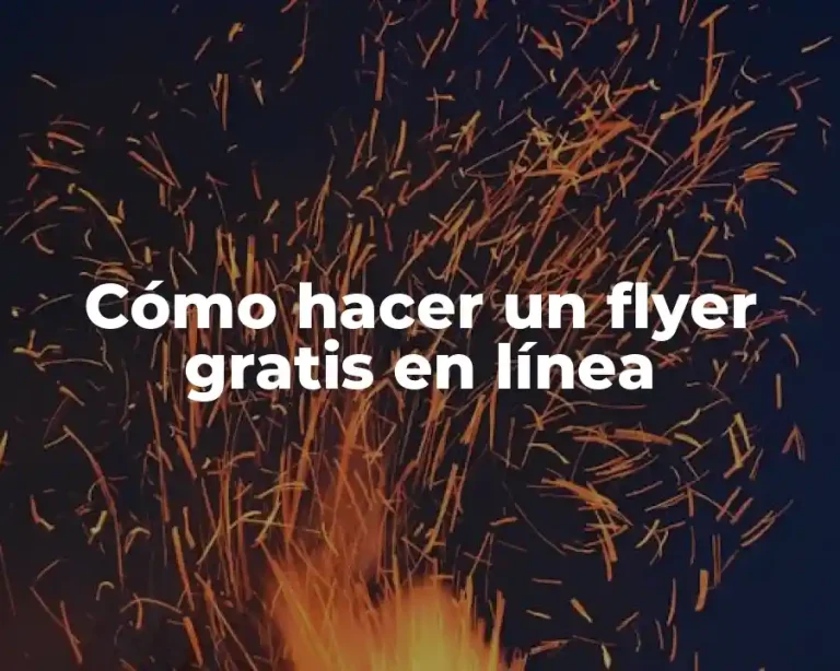 Cómo hacer un flyer gratis en línea