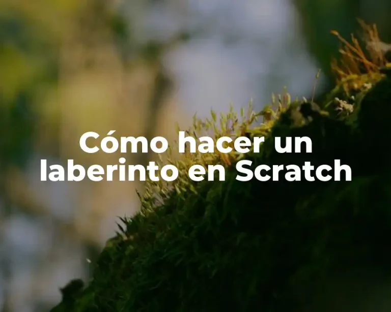 Cómo hacer un laberinto en Scratch